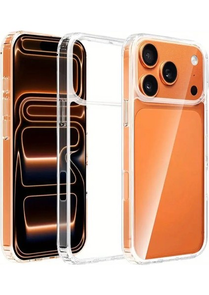 Iphone 17 Pro Max Sert Mika Kılıf Sararma Yapmaz Yumusak Degildir Kam Kaplama Kamera Bölmesi Komple Açık