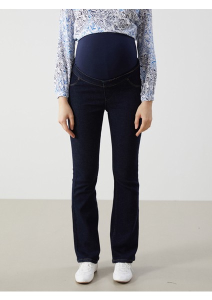 Yeni Sezon Karın Panelli Mars Flare Hamile Jean Pantolon fiyatları