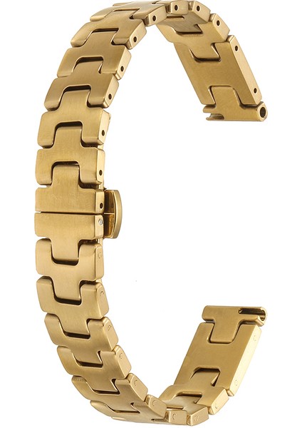 Apple Watch 42MM Mkst KRD-150 Metal Kordon Strap Kayış - Gold