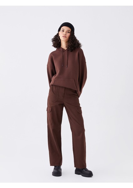 Yeni Sezon Standart Fit Gabardin Kadın Kargo Pantolon fiyatları