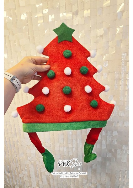 Yılbaşı Parti Şapkası Dev Yılbaşı Ağacı Şeklinde Yılbaşı Şapkası fırsatları