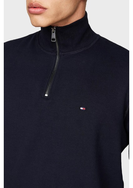 Pamuklu Regular Fit Fermuarlı Dik Yaka Sweat Erkek Sweat MW0MW37233 Dw5 fırsatları