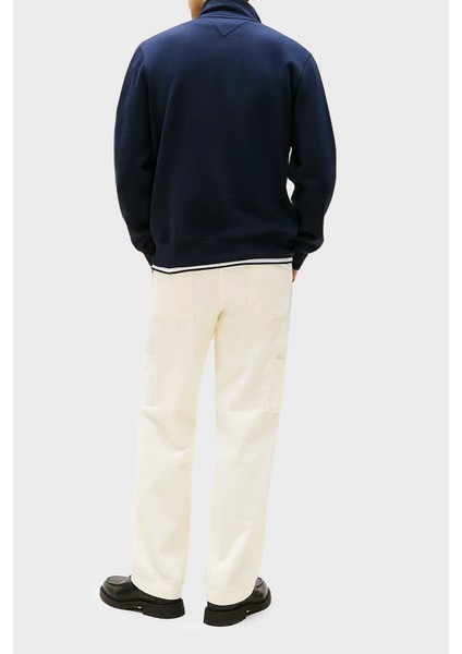 Pamuklu Regular Fit Fermuarlı Dik Yaka Sweat Erkek Sweat MW0MW37233 Dw5 indirimleri