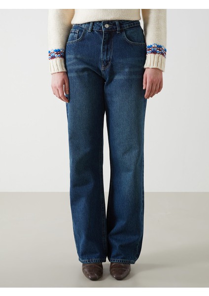 Yeni Sezon Straight Fit Kadın Jean Pantolon fiyatları