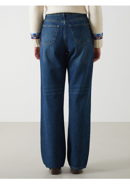 Yeni Sezon Straight Fit Kadın Jean Pantolon fırsatları