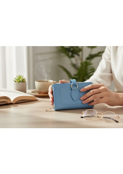 Kadın Cüzdan – Fermuarlı Bozuk Para Bölmeli – Çok Gözlü Kullanım Sağlayan Cüzdan – Şık Kapaklı Tasarım Kompakt Cüzdan – Günlük Kullanıma Uygun Çanta Içi Kadın Cüzdan – Hediyelik Şık Kadın Aksesuar