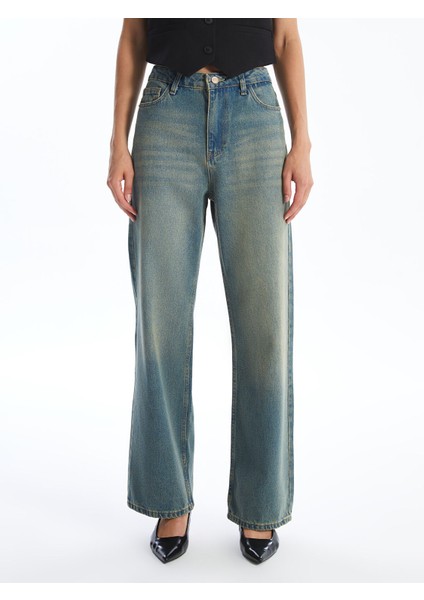 Yeni Sezon Straight Fit Kadın Jean Pantolon fiyatları