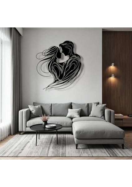 Aşk Figürü Metal Duvar Dekoru – Romantizmin ve Zarafetin Sembolü modelleri
