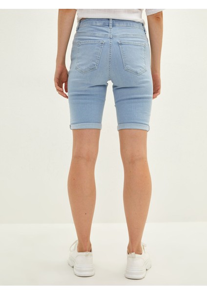 Yeni Sezon Basic Pamuklu Kadın Jean Şort fırsatları