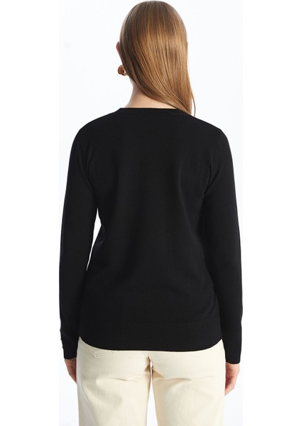 Yeni Sezon Bisiklet Yaka Düz Uzun Kollu Kadın Triko Kazak indirimleri