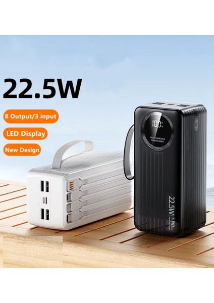 Polygold PG-PW650 50000 Mah Power Bank 22.5W Süper Hızlı Şarj, 4 Dahili Kablolu ve Dijital LED Ekran fırsatları