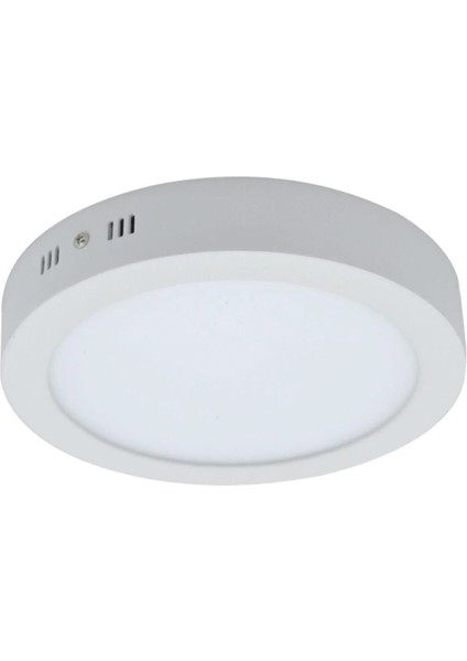 LED Panel Sıva Üstü Yuvarlak Beyaz Kasa 18W 4000K Goya