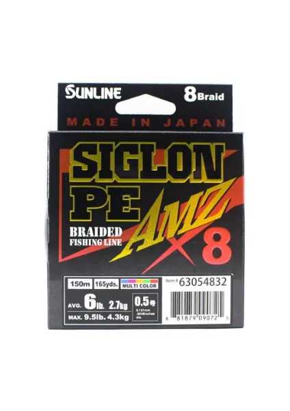Siglon Pe Amz Braided X8 150MT Multicolor Ip Misina