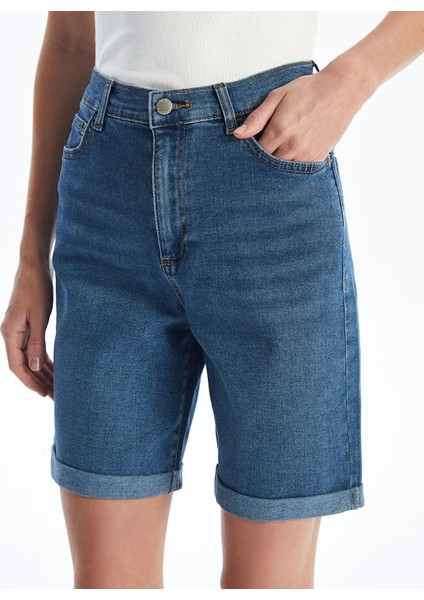 Yeni Sezon Bermuda Fit Kadın Jean Şort modelleri