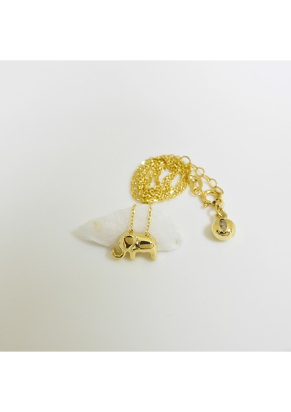 14 Ayar Altın Mini Fil Kolye fırsatları