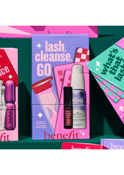 Lash, Cleanse, Go - Mini Maskara ve Temizleme Yağı Yılbaşı Hediye Seti 4 G + 3,5 ml modelleri