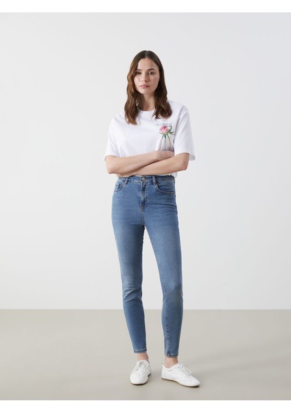 Yeni Sezon Jüpiter Süper Skinny Fit Kadın Jean Pantolon