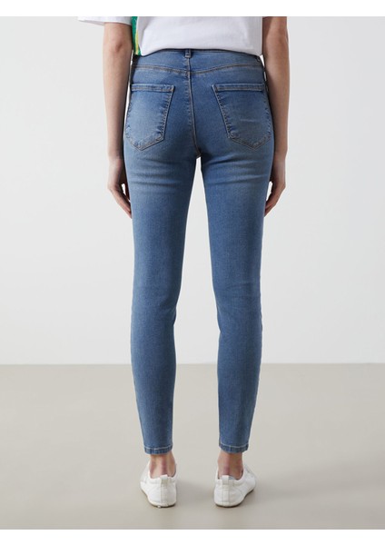 Yeni Sezon Jüpiter Süper Skinny Fit Kadın Jean Pantolon fırsatları