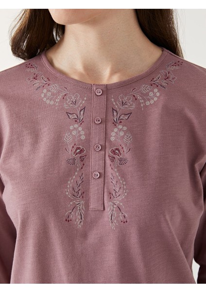 Yeni Sezon Bisiklet Yaka Çiçekli Kadın Bluz modelleri