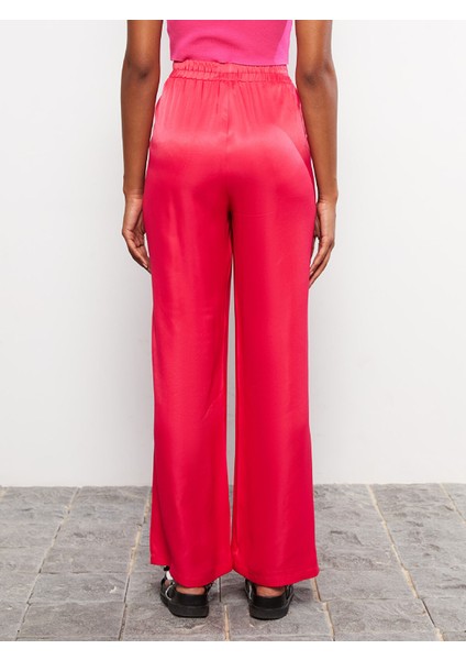 Yeni Sezon Beli Lastikli Düz Saten Kadın Pantolon indirimleri