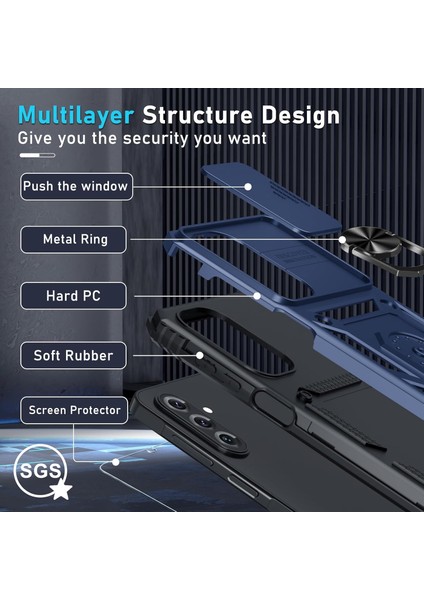 Samsung Galaxy A17 Yumlu Ekran Koruyuculu Kılıf Sürgülü Yüzüklü Standlı Darbe Emici Tank Kapak fırsatları