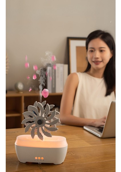 Yağmur Efektli Değirmen Hava Nemlendirici – 300ML, Bulut & Yağmur Efekti, Sessiz Çalışma indirimleri