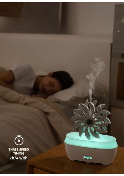 Yağmur Efektli Değirmen Hava Nemlendirici – 300ML, Bulut & Yağmur Efekti, Sessiz Çalışma