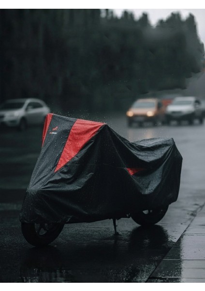 Motosiklet Brandası Lüx Premium Paraşüt Kumaşı Kalın Uzun Ömürlü Motor Branda L Beden