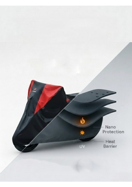 Motosiklet Brandası Lüx Premium Paraşüt Kumaşı Kalın Uzun Ömürlü Motor Branda L Beden fırsatları