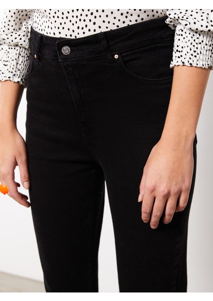 Yeni Sezon Yüksek Bel Slim Mom Cep Detaylı Kadın Jean Pantolon modelleri