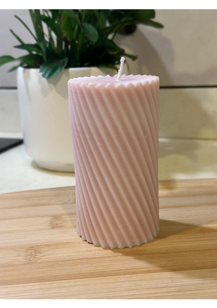 Mum,şamdan Mum,çizik Yapılı Mum