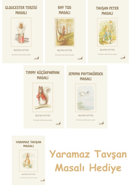 Beatrix Potter 17 - Timmy Küçükparmak Masalı + Beatrix Potter 12 - Jemima Paytakördek Masalı