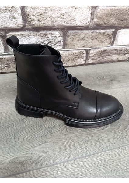 Hakiki Deri Yandan Fermuarlı Çok Kaliteli Gerçek Kauçuk Kaymaz Taban Kışlık Bot fiyatları