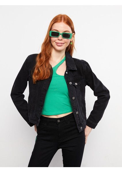 Yeni Sezon Gömlek Yaka Kadın Jean Ceket fiyatları