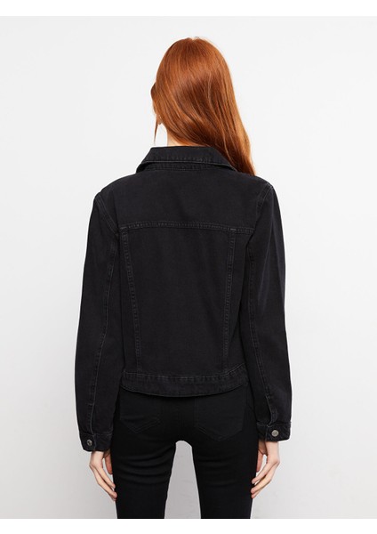 Yeni Sezon Gömlek Yaka Kadın Jean Ceket indirimleri