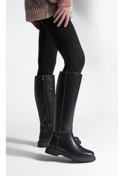 Kadın Günlük Binici Çizme Zunet Siyah fiyatları