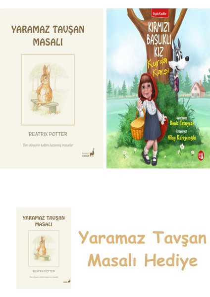 Beatrix Potter 9 - Yaramaz Tavşan Masalı + Kırmızı Başlıklı Kız Kurda Karşı + Yaramaz Tavşan Masalı