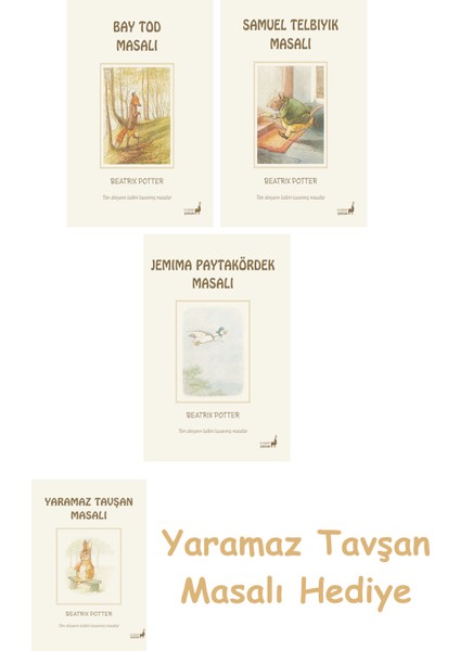 Beatrix Potter 18 - Bay Tod Masalı + Beatrix Potter 13 - Samuel Telbıyık Masalı + Beatrix Potter 12 - Jemima Paytakördek Masalı