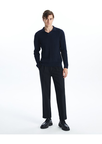 Yeni Sezon Polo Yaka Uzun Kollu Erkek Triko Kazak fiyatları