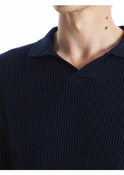 Yeni Sezon Polo Yaka Uzun Kollu Erkek Triko Kazak modelleri