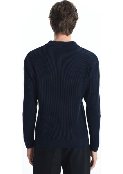 Yeni Sezon Polo Yaka Uzun Kollu Erkek Triko Kazak fırsatları