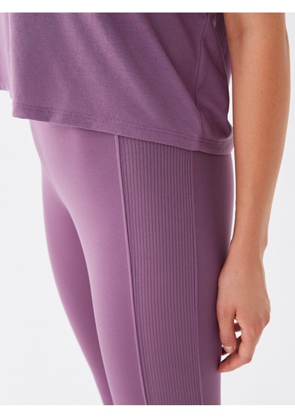 Yeni Sezon Beli Lastikli Düz Interlok Kadın Spor Tayt fırsatları