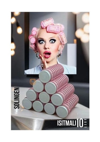 Bfs Isıtmalı Sulu Bigudi 2.5 cm 10 Adet Solingen Professional