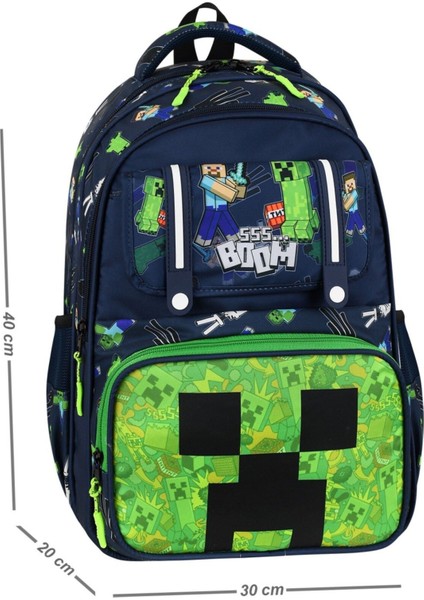 Suya Dayanıklı Paraşüt Kumaş Ortopedik Sırtı Destekli Ilkokul Çantası Beslenme ve Kalemlikli indirimleri