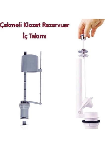 Klozet Sifon Çekmeli Rezervuar Iç Takım Su Tasarruflu Seramik