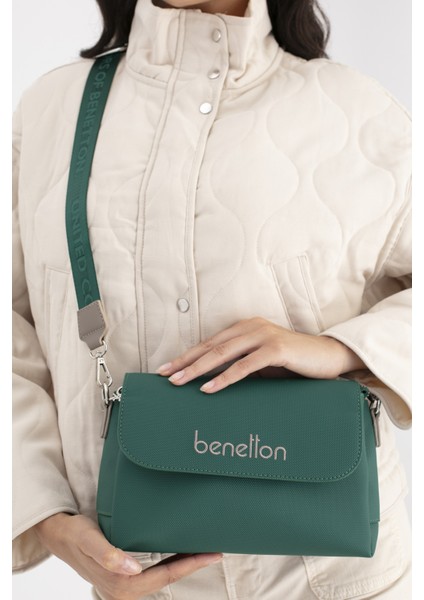 Benetton Kadın Kol Çantası Zümrüt - Koyu Taş BNT1677
