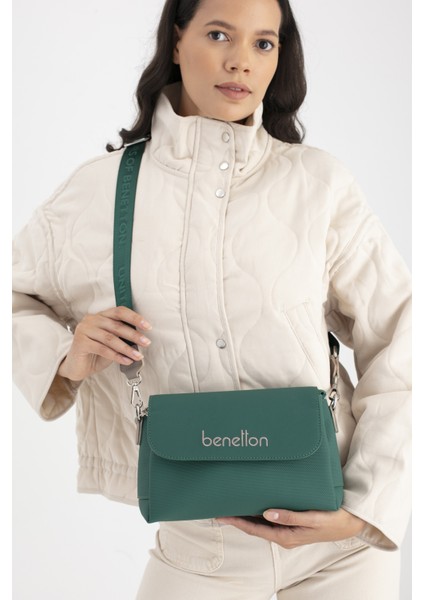Benetton Kadın Kol Çantası Zümrüt - Koyu Taş BNT1677 fiyatları