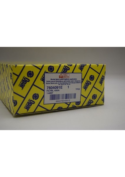 Hava Fıltresı Tpsx 7604091E Hava Filtresi Tempra Tipo 155 159 1.6 2.1 modelleri