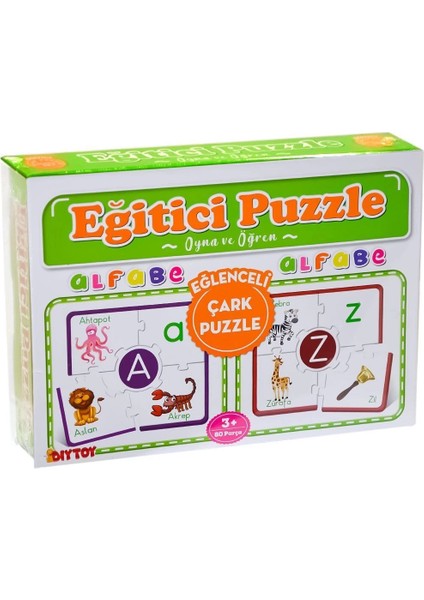 7197 Çark Puzzle Alfabe -Oyna Öğren - Dıytoy modelleri