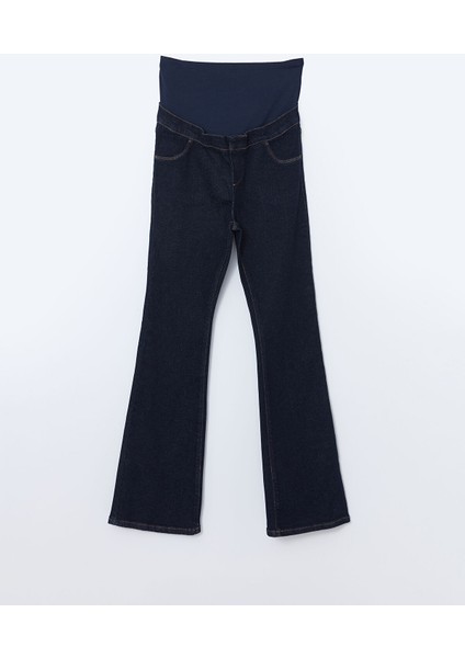 Yeni Sezon Karın Panelli Mars Flare Hamile Jean Pantolon indirimleri